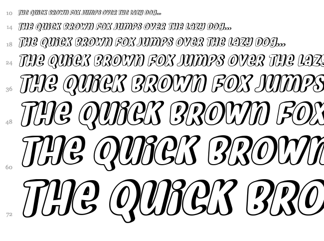 Myfrida font waterfall